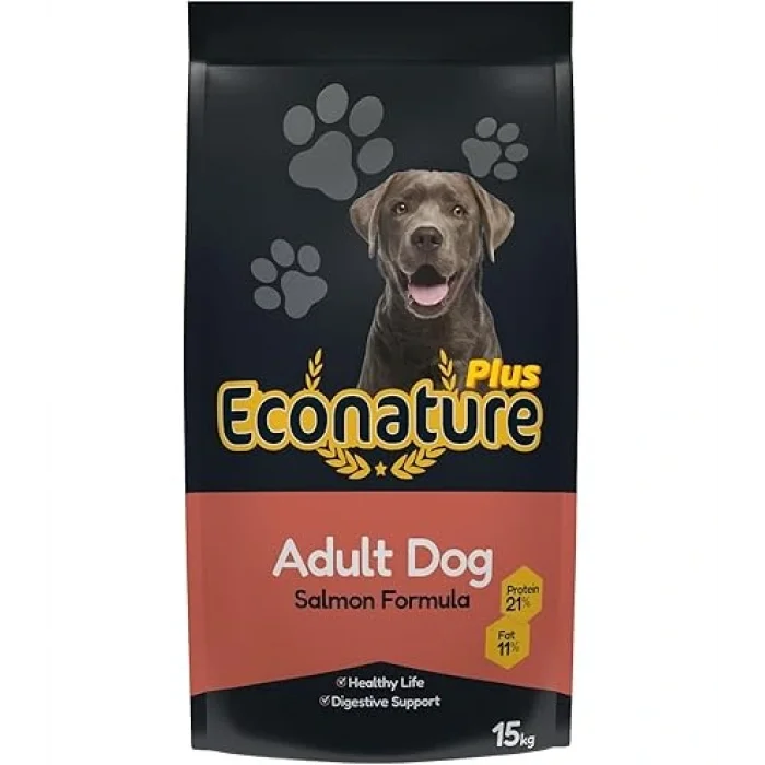 Econature Plus Somonlu Yetişkin Köpek Maması 15 KG
