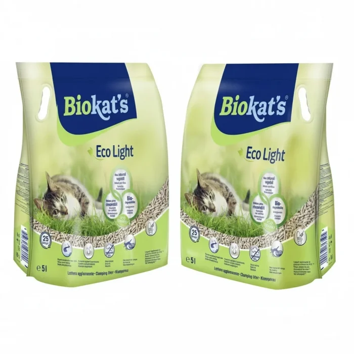 Biokats Pelet Kedi Kumu Eco Light 5lt x 2 ADET
