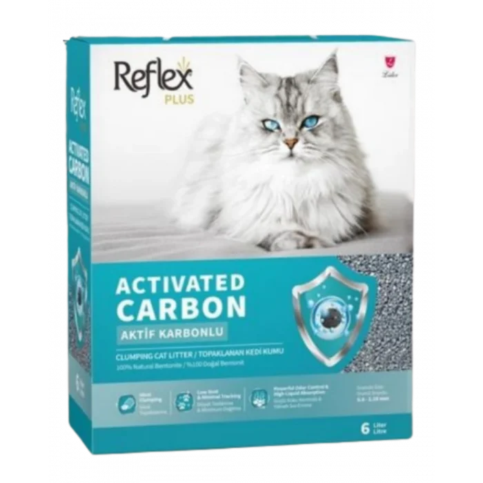 Reflex Activated Carbon Koku Kontrolü Gri Kedi Kumu 6 Lt