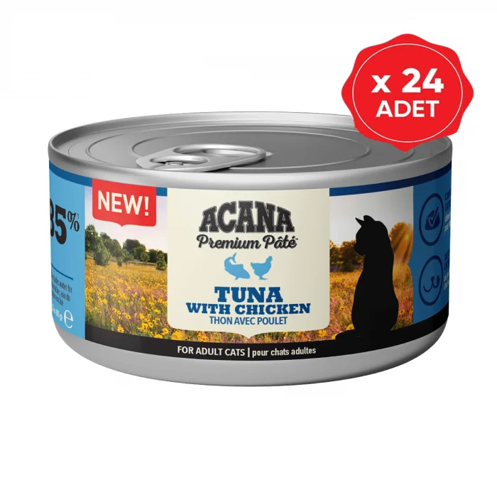 ACANA Tuna Konserve Kedi Maması Ton Balıklı ve Tavuklu 85 gr 24 Adet