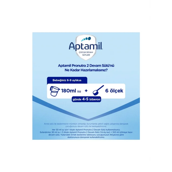 Aptamil 2 Prebiyotikli Devam Sütü 350 Gr