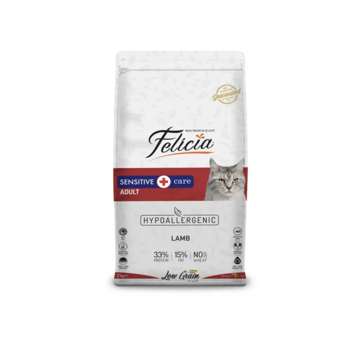 Felicia 12 Kg Kuzulu Az Tahıllı Yetişkin Kedi Maması HypoAllergenic Kedi Maması