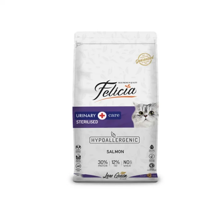 Felicia 12 Kg Somonlu Az Tahıllı Kısırlaştırılmış Kedi Maması HypoAllergenic Kedi Maması