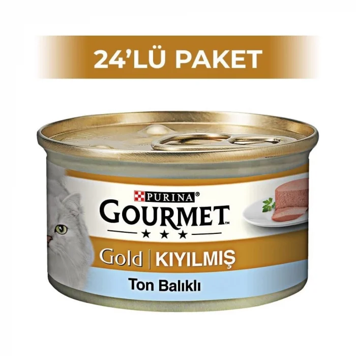 Gourmet Gold Kıyılmış Ton Balıklı Kedi Maması 85 gr (24 Adet)