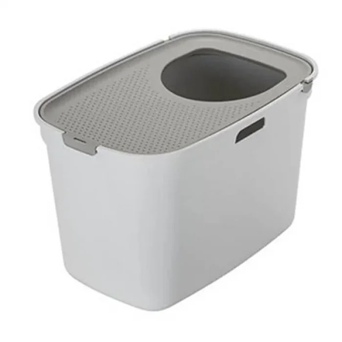 Moderna Top Cat Kapalı Kedi Tuvaleti Koyu Gri 59 CM | Kokusuz ve Hijyenik