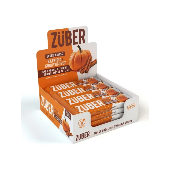 Züber Sebzeli Bar Bal Kabaklı ve Tarçınlı 35g X 12 Adet