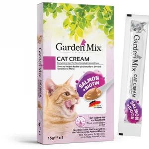 Gardenmix Somonlu ve Biotinli Kedi Ödül Maması 5x15 gr