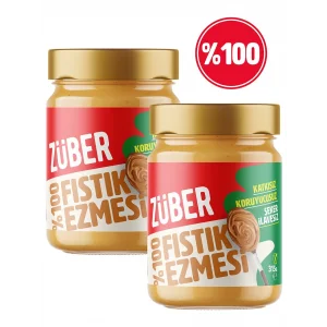 Züber %100 Fıstık Ezmesi 315G x 2 Adet