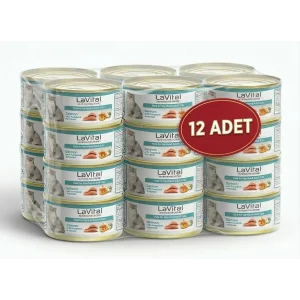 Lavital Somonlu, Balkabağı ve Enginarlı Sterilised Yetişkin Kedi Konservesi 85GR X 12 ADET