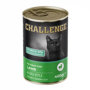 Challenge Kuzu Etli Yetişkin Kedi Konservesi 400 gr x 24 Adet