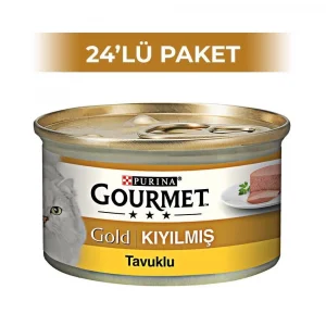 Gourmet Gold Kıyılmış Tavuklu Yetişkin Kedi Konservesi 85gr x 24 Adet