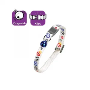 Karlie Kedi Tasması Çıng. 30cm Beyaz