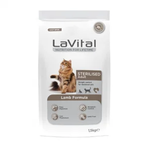 LaVital Kuzu Etli Kısırlaştırılmış Kedi Maması 1.5 Kg | Düşük Yağlı, Lezzetli İçerik