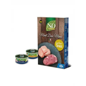 N&D Meat Duo Menu Kedi Konservesi 6x70gr