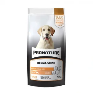Pronature Derma Shine Somonlu & Pirinçli Yetişkin Köpek Maması 12 KG