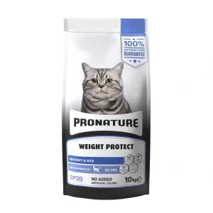 Pronature Kısırlaştırılmış Yetişkin Kuru Kedi Maması (Weight Protect) Hamsili ve Pirinçli 10KG
