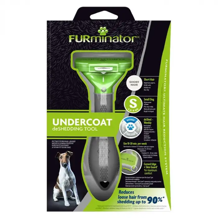 Furminator Köpek Tarağı - Kısa Tüylü Küçük Irk Köpekler için - S