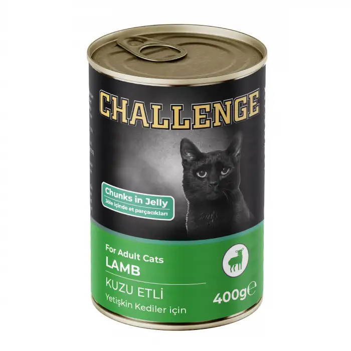 Challenge Kuzu Etli Yetişkin Kedi Konservesi 400 gr x 12 Adet