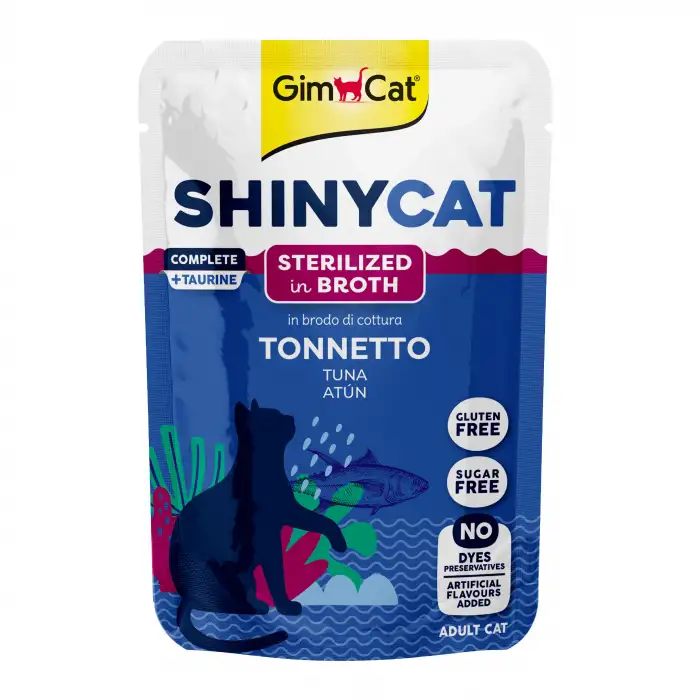 Gimcat Shinycat Pouch Sterilised Ton Balıklı Kedi Maması 70 gr x 12 Adet