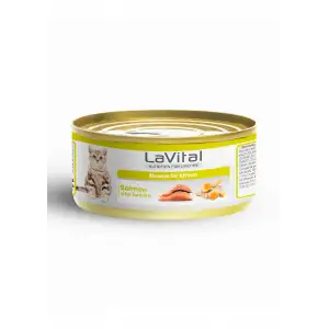 Lavital Somonlu ve Zerdeçallı Yavru Kedi Konservesi 85GR