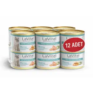 Lavital Karidesli, Balkabağı ve Enginarlı Sterilised Yetişkin Kedi Konservesi 85GR X 12 ADET