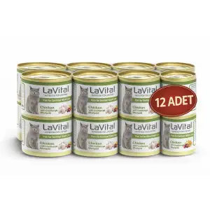 Lavital Tavuklu Kızılcık ve Kadife Çiçekli Sterilised Yetişkin Kedi Konservesi 85GR X12 ADET