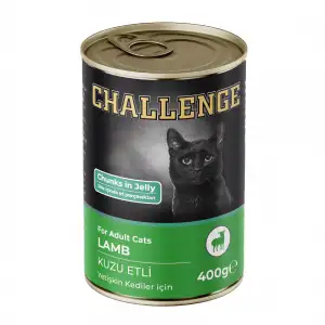 Challenge Kuzu Etli Yetişkin Kedi Konservesi 400 gr
