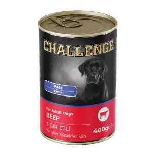 Challenge Pate Sığır Etli Yetişkin Köpek Konservesi 400 gr x 24 Adet