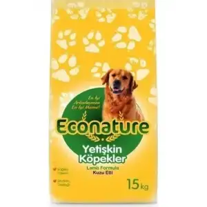 Econature Kuzu Etli Yetişkin Köpek Maması 15 KG