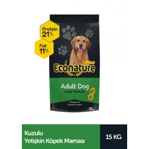 Econature Plus Yetişkin Kuru Köpek Maması Kuzu Etli 15 KG