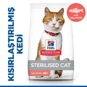 Hills Somonlu Kısırlaştırılmış Yetişkin Kedi Maması 10KG