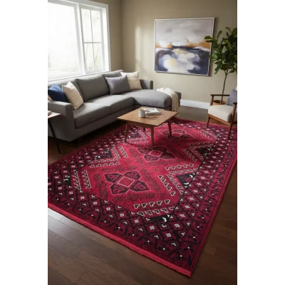 Fenomen Carpet Afgan Koleksiyonu Kök Boyalı Geleneksel Vintage Halı