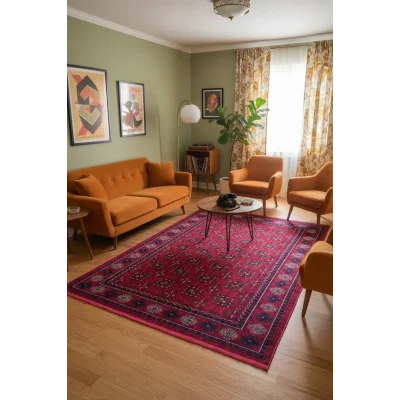Fenomen Carpet Afgan Koleksiyonu Kök Boyalı Geleneksel Vintage Halı