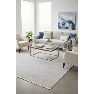 Fenomen Carpet Sedef Koleksiyonu Kolay Temizlenebilir İpek Bambu Halı