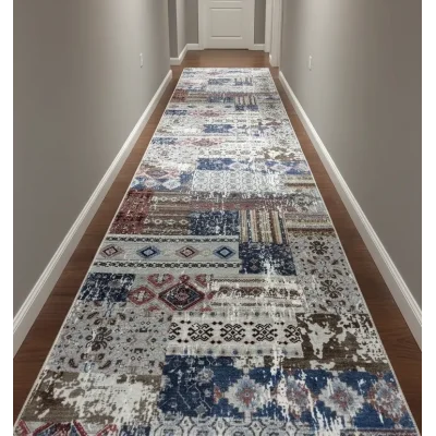 Fenomen Carpet Sarar Etnik Desenli Kaymaz Yolluk