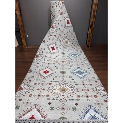 Fenomen Carpet Sarar Etnik Desenli Kaymaz Yolluk
