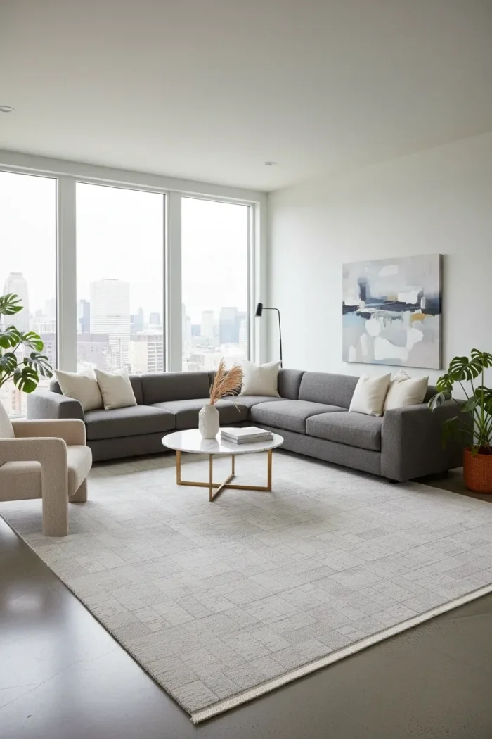 Fenomen Carpet Line Koleksiyonu Kolay Temizlenebilir İpek Bambu Halı