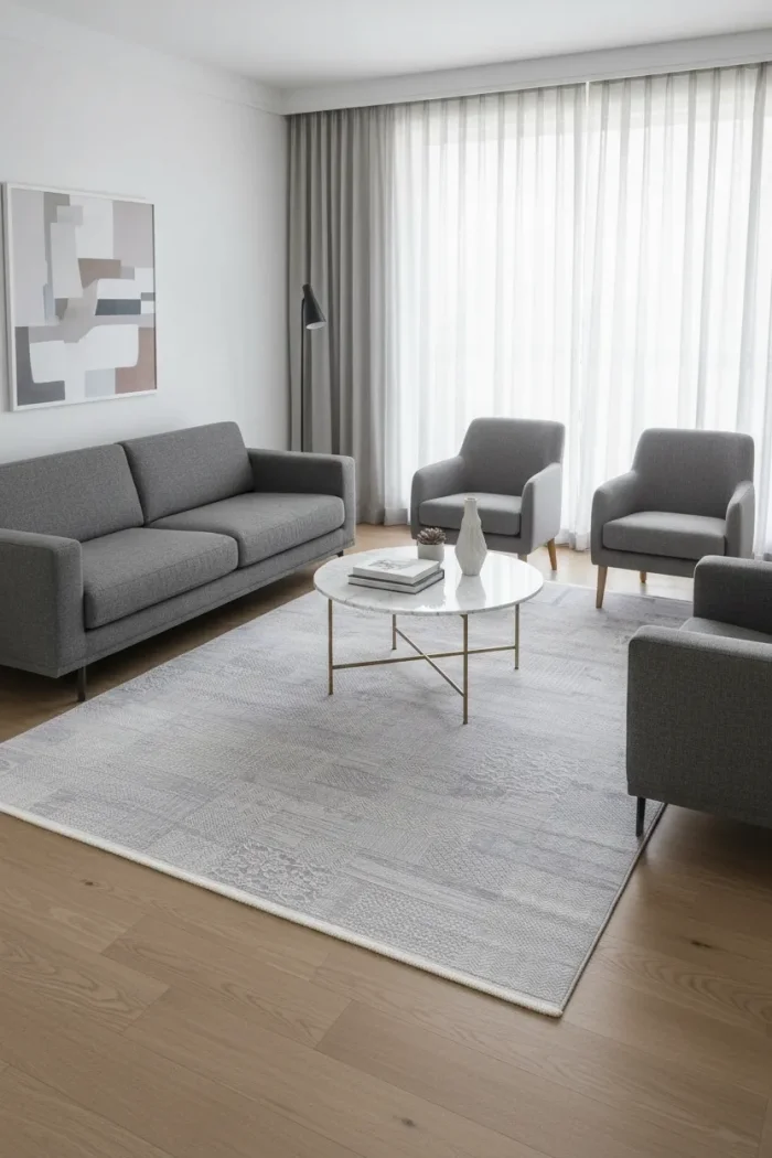 Fenomen Carpet Line Koleksiyonu Kolay Temizlenebilir İpek Bambu Halı