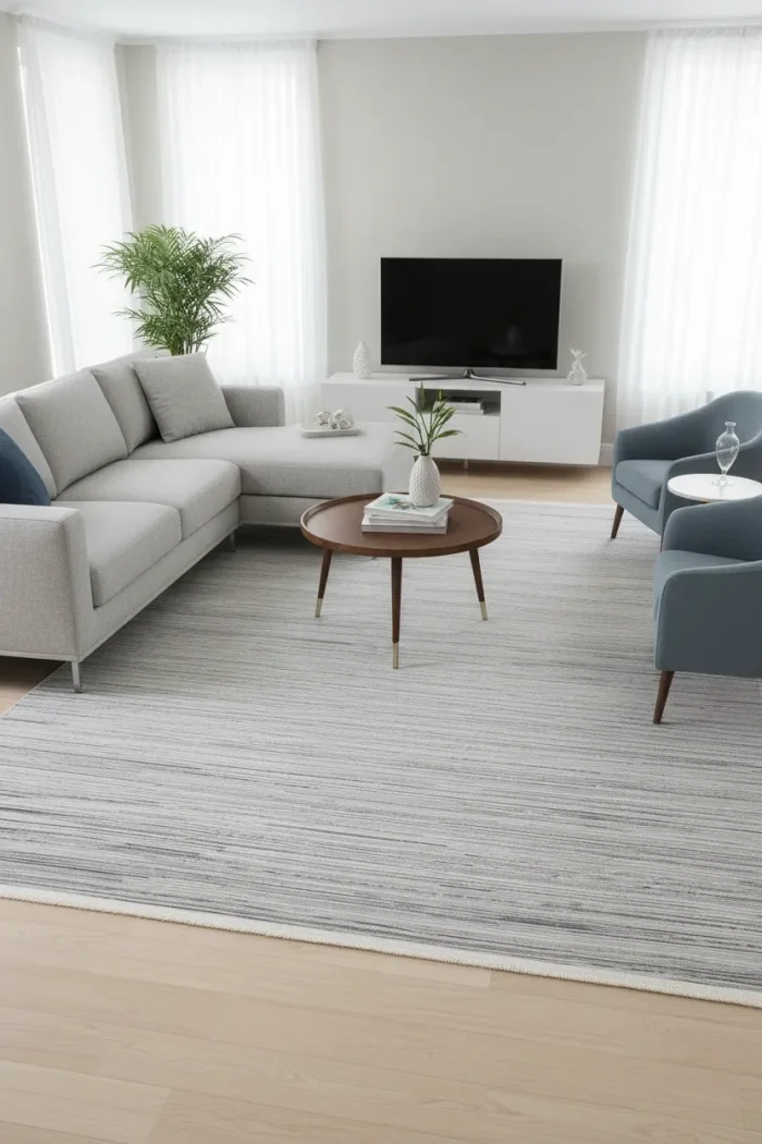 Fenomen Carpet Line Koleksiyonu Kolay Temizlenebilir İpek Bambu Halı