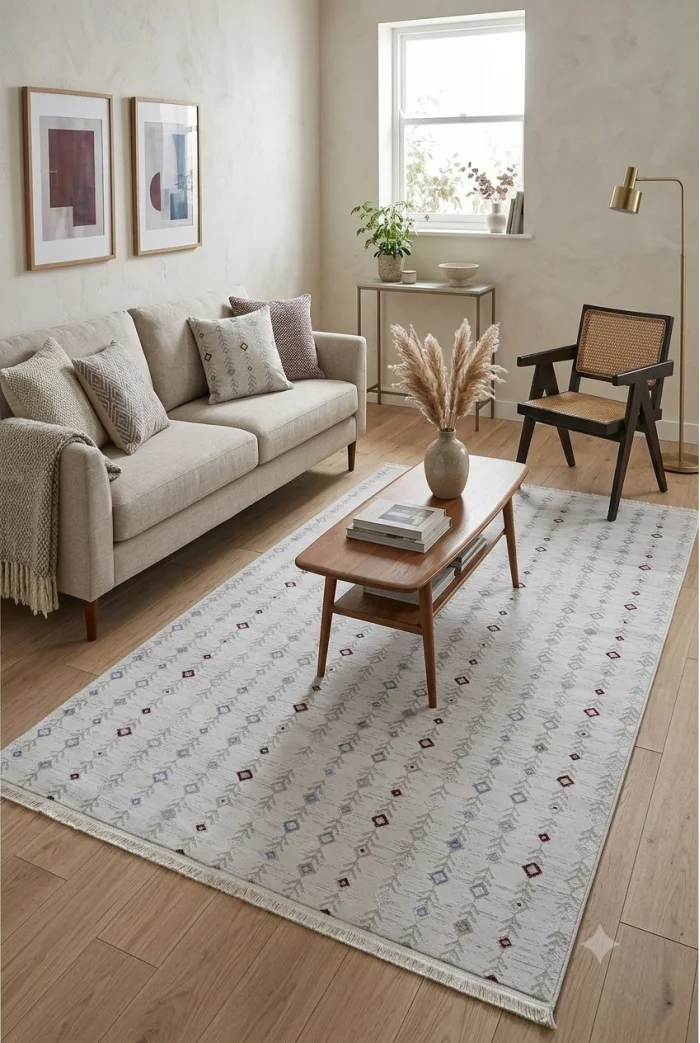 Fenomen Carpet Rainbow Koleksiyonu Kolay Temizlenebilir İpek Bambu Halı 2410
