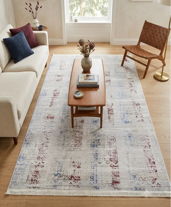 Fenomen Carpet Rainbow Koleksiyonu Kolay Temizlenebilir İpek Bambu Halı 2420