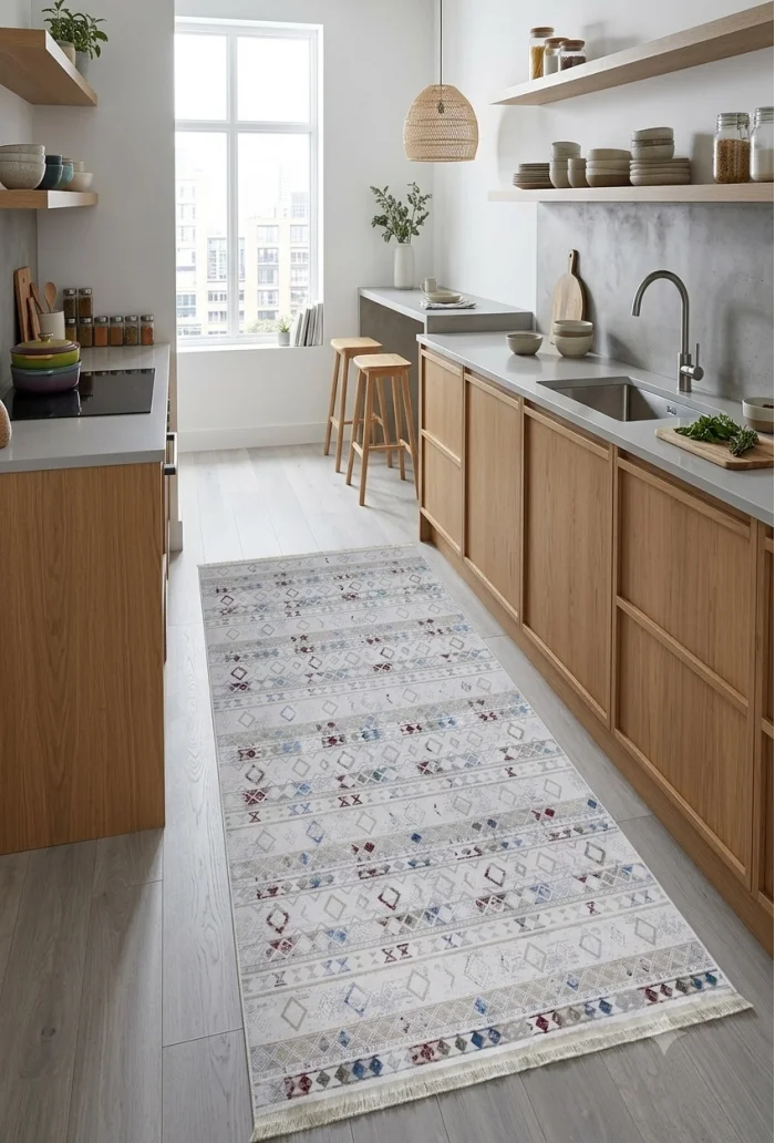 Fenomen Carpet Rainbow Koleksiyonu Kolay Temizlenebilir İpek Bambu Halı 2430