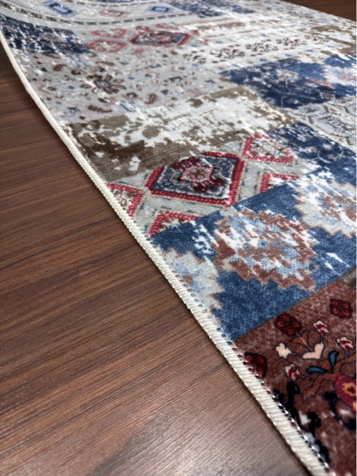 Fenomen Carpet Sarar Etnik Desenli Kaymaz Yolluk