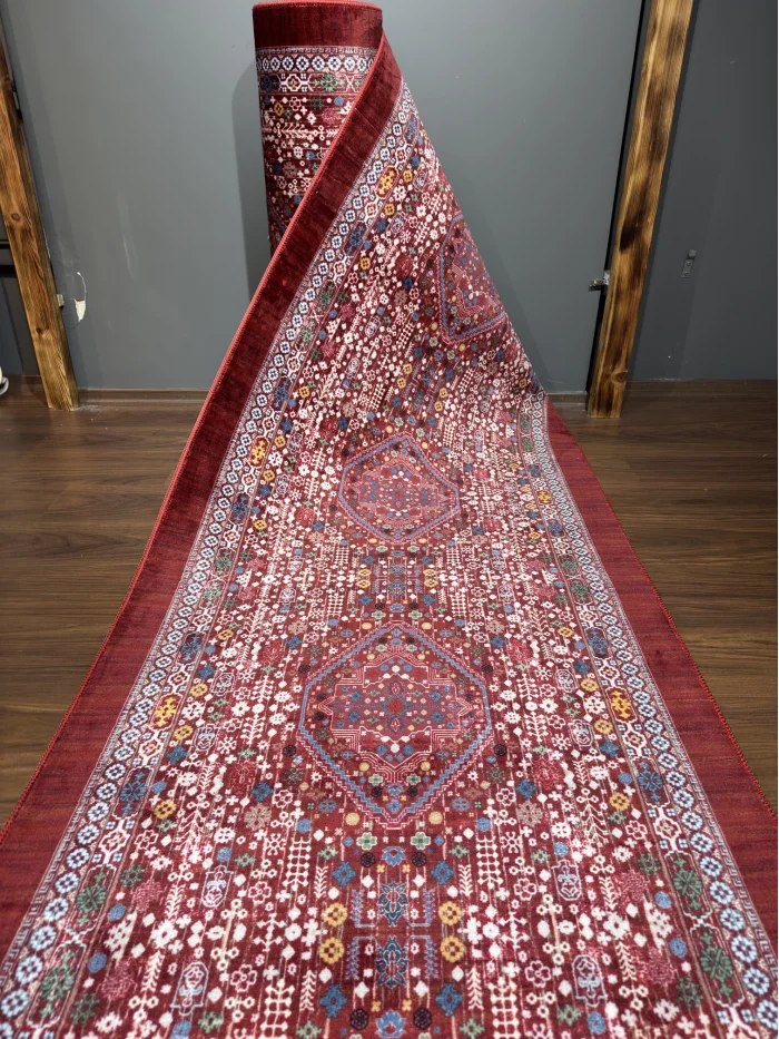 Fenomen Carpet Sarar Etnik Desenli Kaymaz Yolluk
