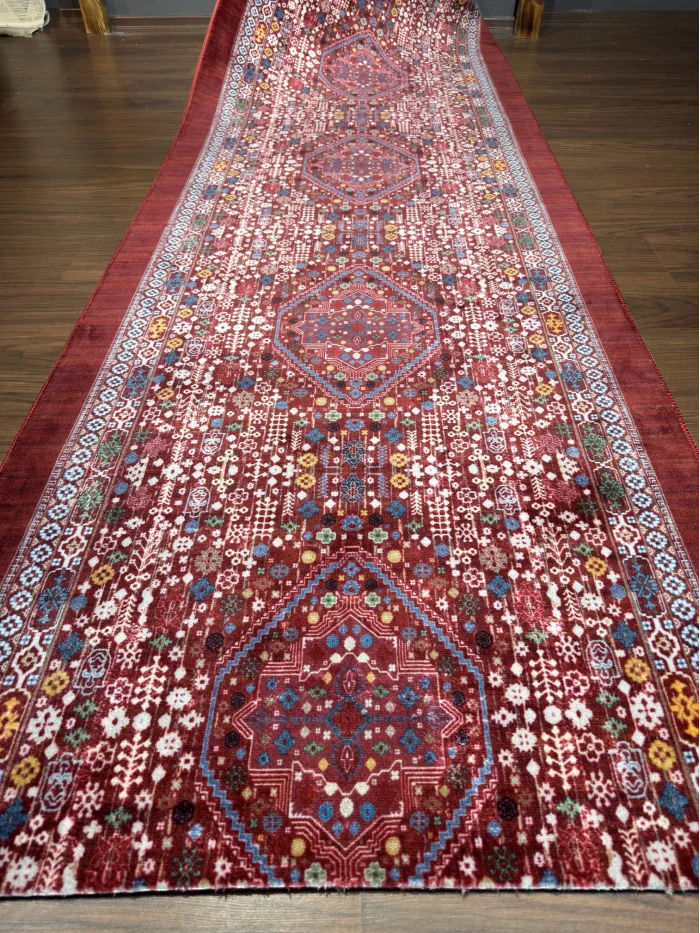 Fenomen Carpet Sarar Etnik Desenli Kaymaz Yolluk
