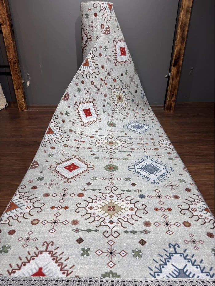 Fenomen Carpet Sarar Etnik Desenli Kaymaz Yolluk