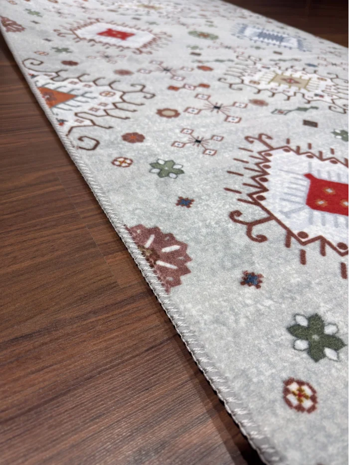 Fenomen Carpet Sarar Etnik Desenli Kaymaz Yolluk