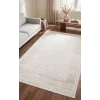 Evole 220C Modern Dokulu Çerçeveli Krem Halı