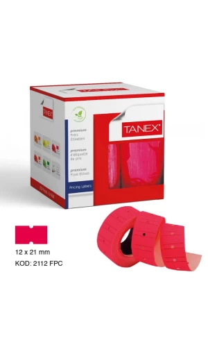 Fiyat Etiketi 12×21 mm 24 Rulo Pembe Etiket