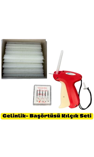 Gelinlik Başörtüsü Takım Kıyafet Kılçık Seti 7 mm